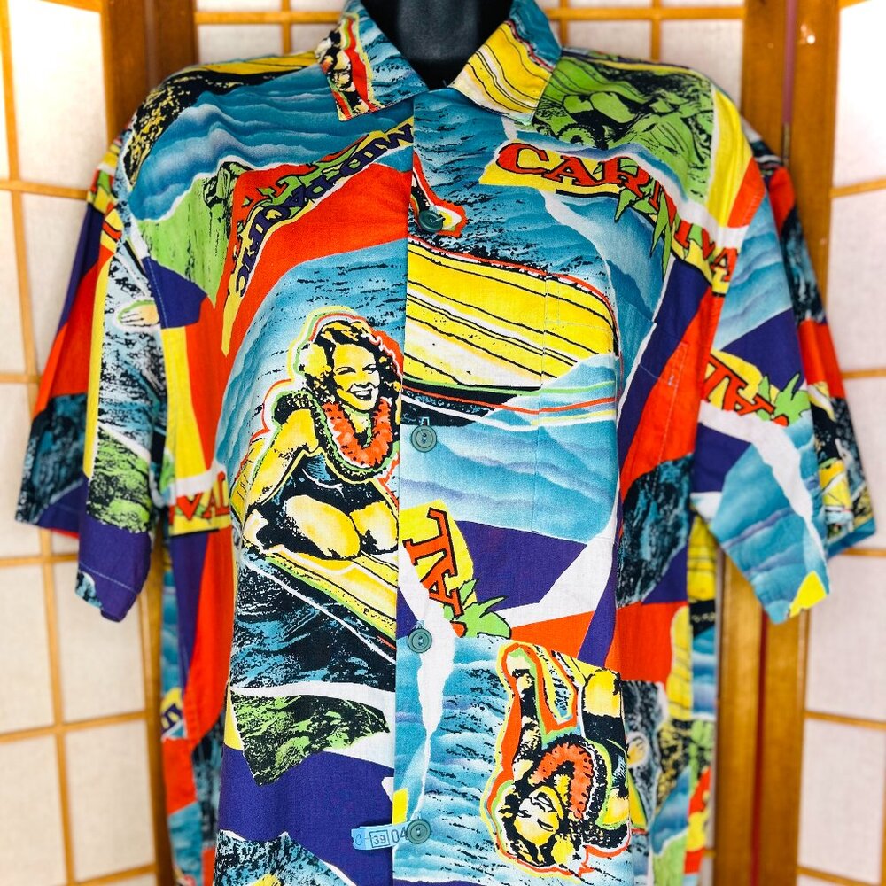 Vintage Jams World Mid-Pacific Carnival Aloha Shirt
